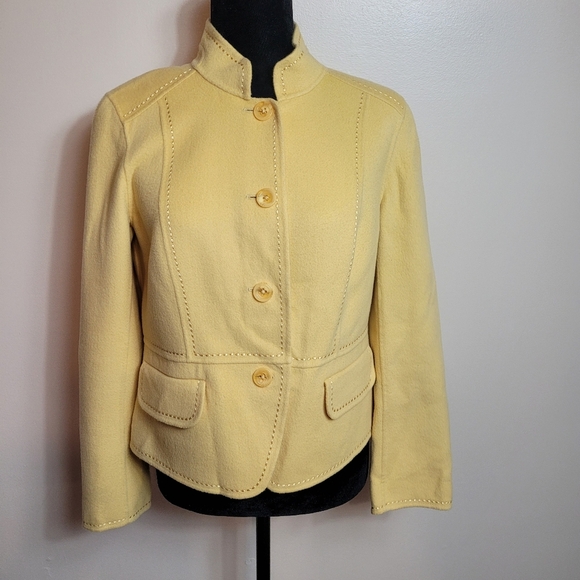 Ellen tracy wool/angora blazer size 10p - Picture 3 of 9